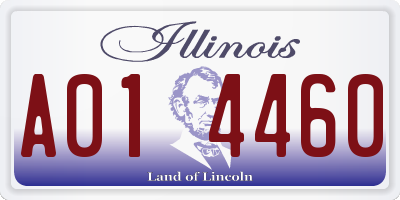 IL license plate A014460