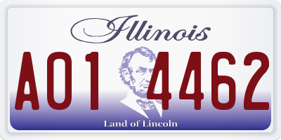 IL license plate A014462
