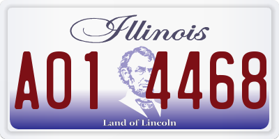 IL license plate A014468