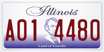 IL license plate A014480