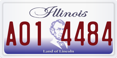IL license plate A014484