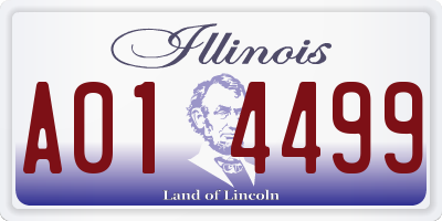 IL license plate A014499