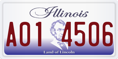 IL license plate A014506