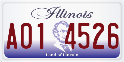 IL license plate A014526