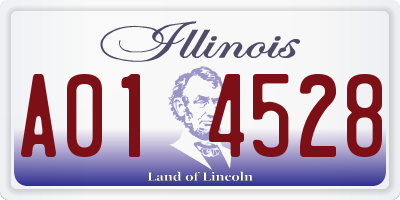 IL license plate A014528