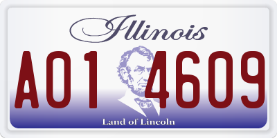 IL license plate A014609