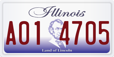 IL license plate A014705