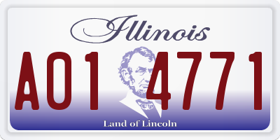 IL license plate A014771