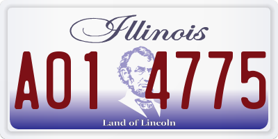 IL license plate A014775
