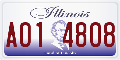 IL license plate A014808