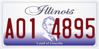 IL license plate A014895