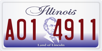 IL license plate A014911