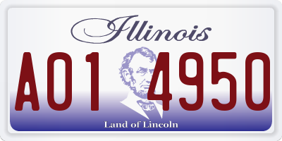 IL license plate A014950