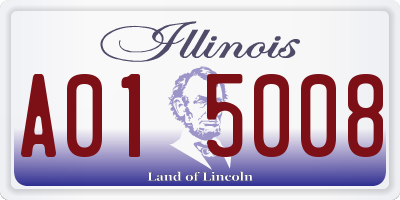 IL license plate A015008
