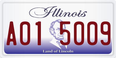 IL license plate A015009