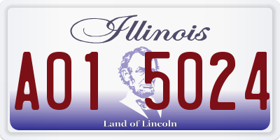 IL license plate A015024