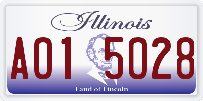 IL license plate A015028