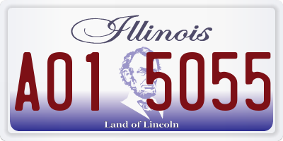 IL license plate A015055