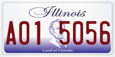 IL license plate A015056