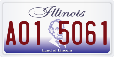 IL license plate A015061