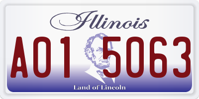 IL license plate A015063