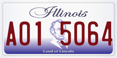 IL license plate A015064