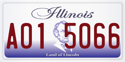 IL license plate A015066