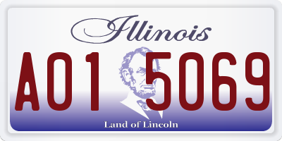 IL license plate A015069