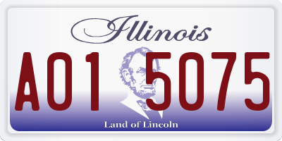 IL license plate A015075