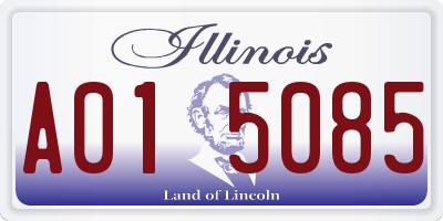 IL license plate A015085