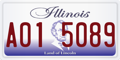 IL license plate A015089