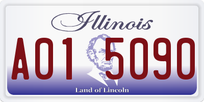 IL license plate A015090