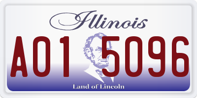 IL license plate A015096