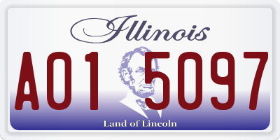 IL license plate A015097