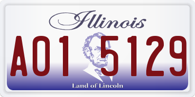 IL license plate A015129