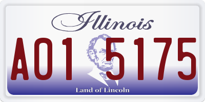 IL license plate A015175
