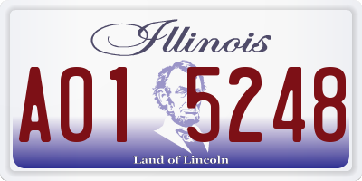 IL license plate A015248