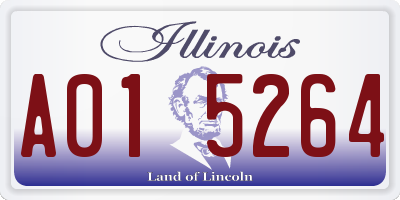 IL license plate A015264