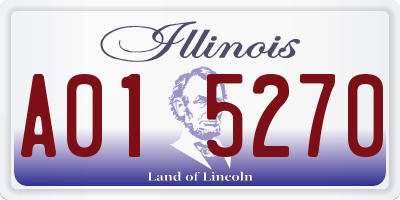 IL license plate A015270