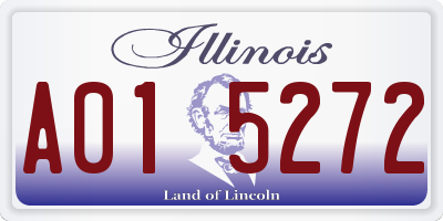 IL license plate A015272