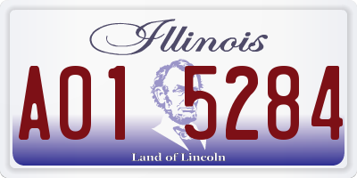 IL license plate A015284