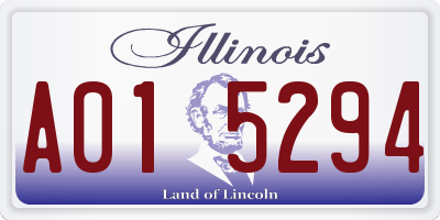 IL license plate A015294