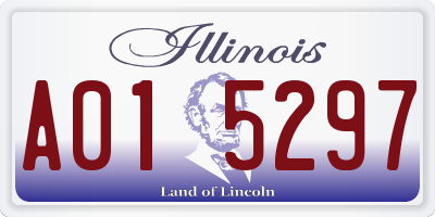 IL license plate A015297