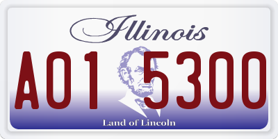 IL license plate A015300