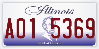 IL license plate A015369