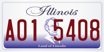 IL license plate A015408