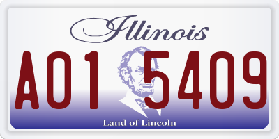 IL license plate A015409
