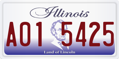 IL license plate A015425
