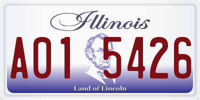 IL license plate A015426