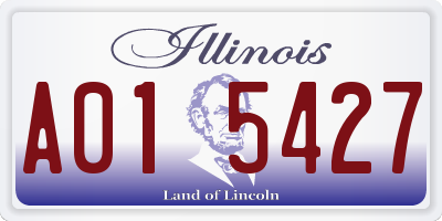 IL license plate A015427